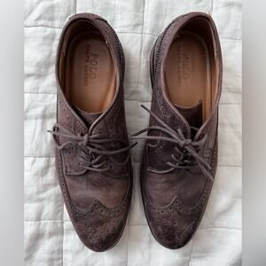 Polo Ralph Lauren Moseley Wingtip Oxford Perforated Mens Dress Shoes - 9.5D